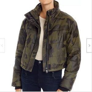 Camo Crop Puffer Jacket